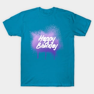 Happy Birthday brushed T-Shirt